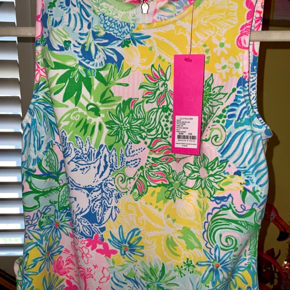 Lilly Pulitzer NEW W/TAGS Donna Top Multi Cheek to Cheek - Picture 10 of 16